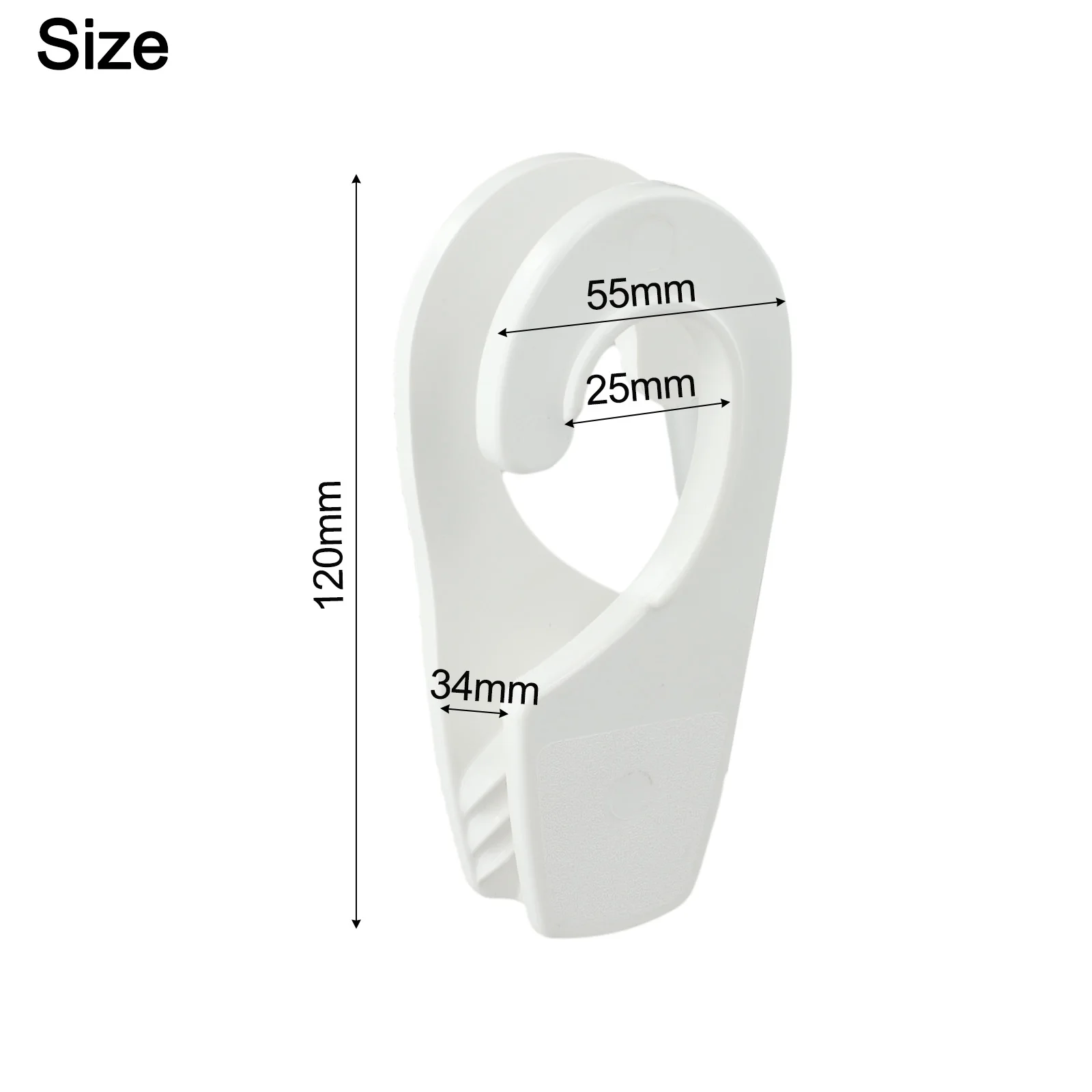 Marine Fender Hook Mudguard Hook High Hardness ABS Plastic Secure Tightening For Marine Use Easy Adjust Cable Hook