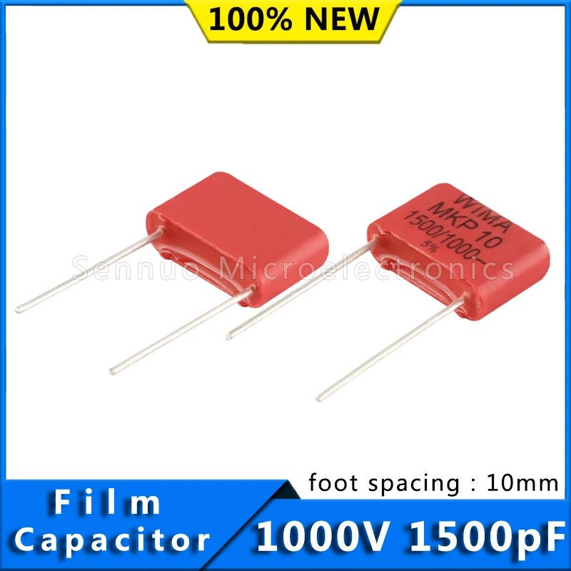5/10pcs New German WIMA Film Capacitor MKP10 1000V 1500pF 1000v 152 Pitch 10mm Audio Infinity Capacitor MKP1O111503C00JI00