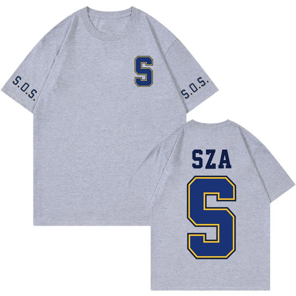 

SZA Merch SOS Blind New Album 2023 World Tour T-shirt Unisex Fashion Crewneck Short Sleeve Tee Women Men Hip Hop Clothes