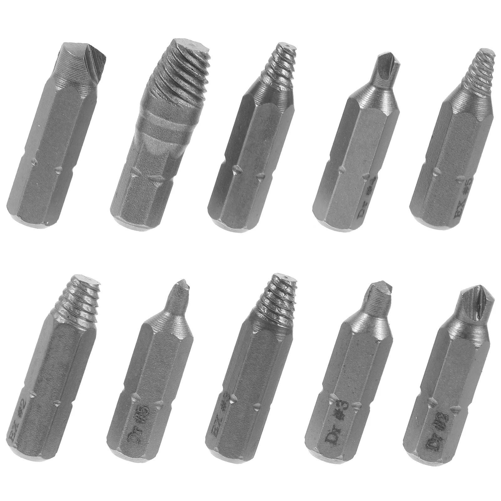 

1Set Screw Extractor Kit High Speed Steel Stripped Bolt Remover for Damaged Screws Automotive Household Repair Tool