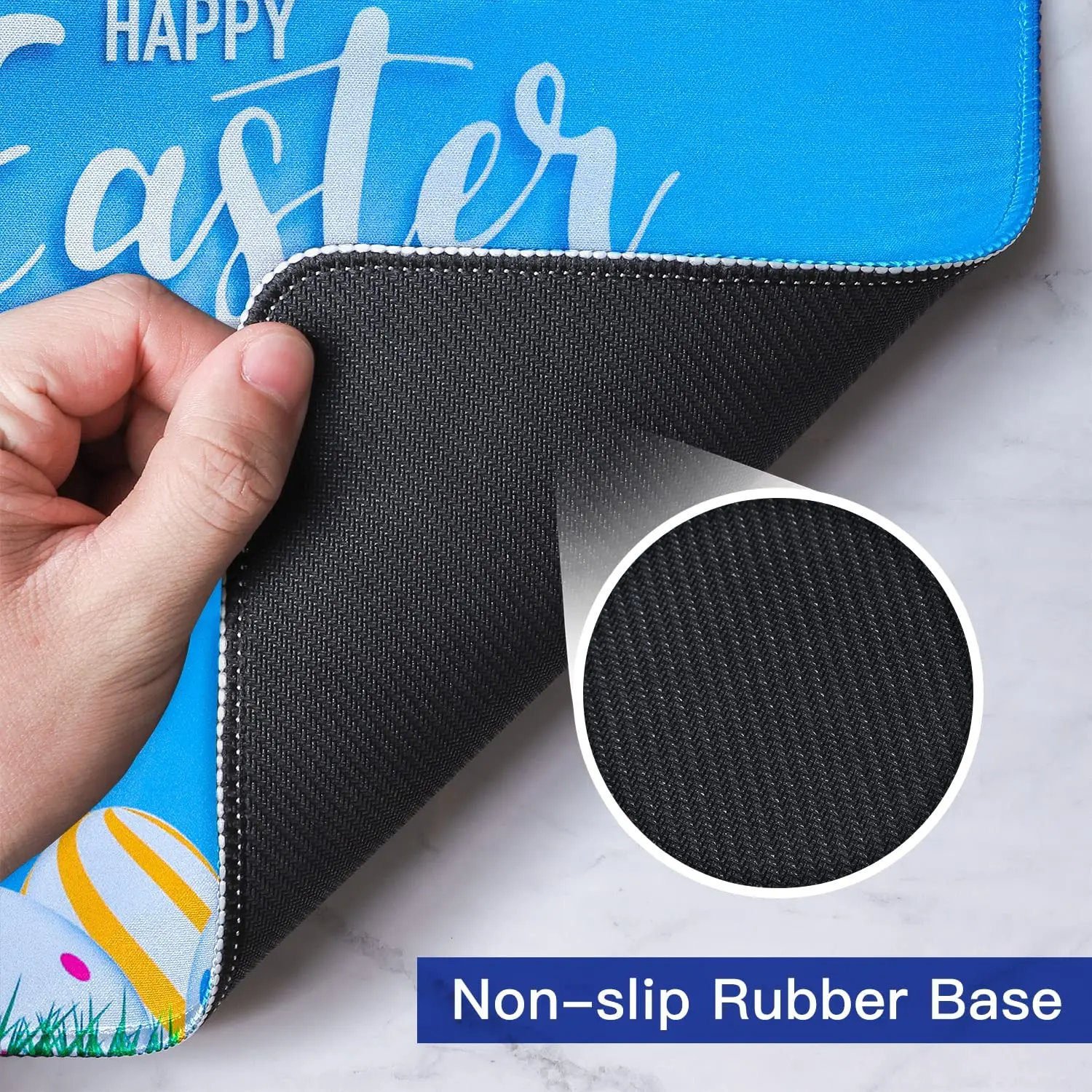 Large Mouse Pad, XXL , Extended Mouse Pad with Stitched Edges, 35.4x15.7x0.12 Non-Slip Base,  Mouse Mat Desk Pad, Rabbit