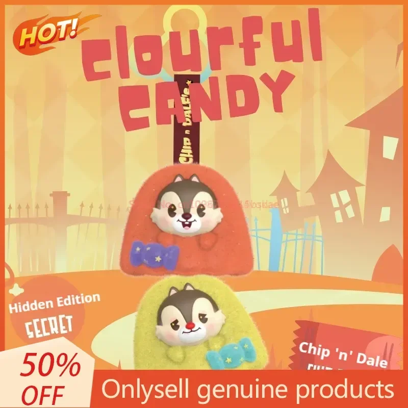 Caja ciega de juguete, familia de Mickey, caramelo colorido, caja ciega de vinilo, colgante, regalos de la serie, colgante de bolsa de regalo de Halloween