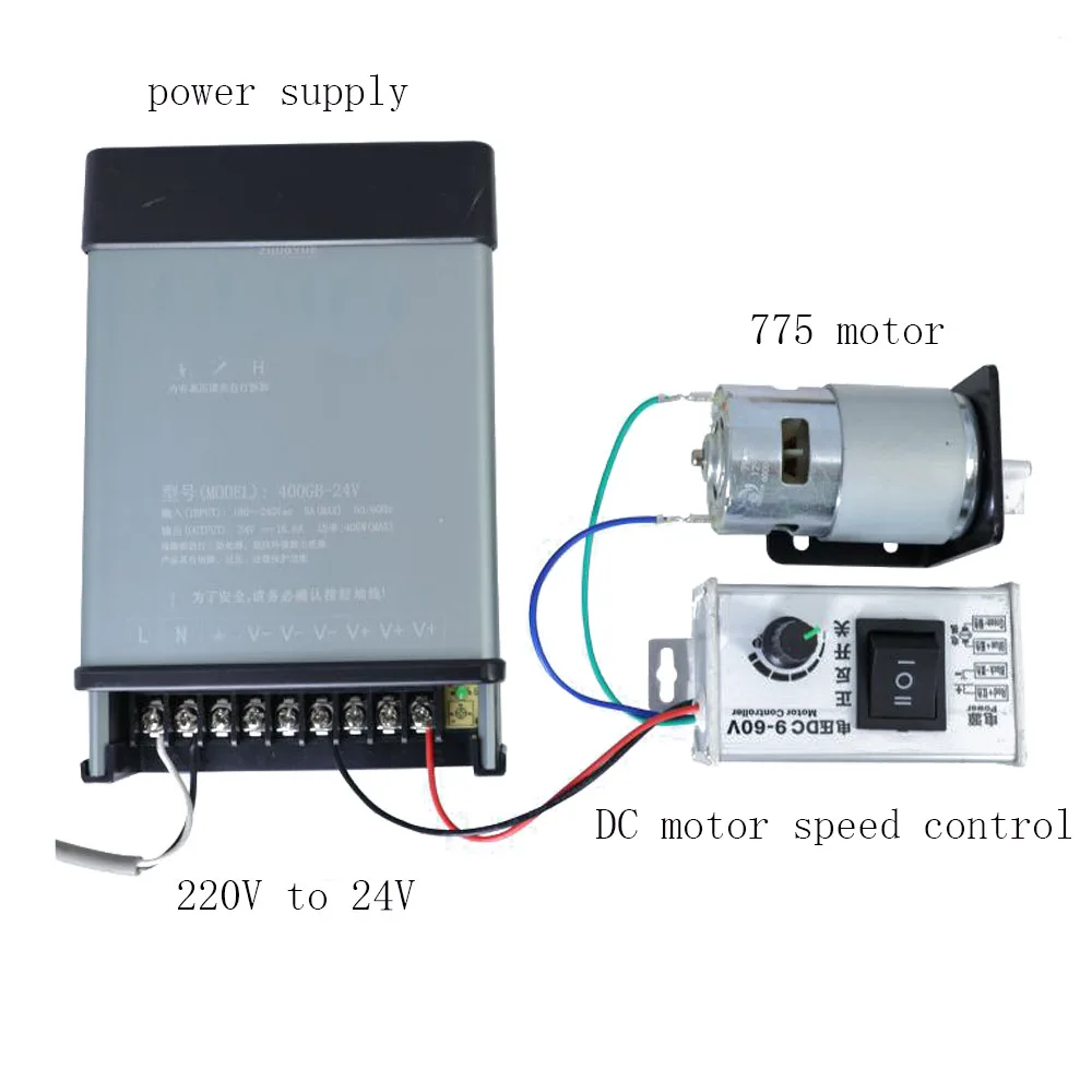 DC 모터 속도 컨트롤러, PWM DC 모터, 전진 및 후진 제어 스위치, 1-100% 조절식 모터 속도 조절기, 9-60V, 20A, 25kHz