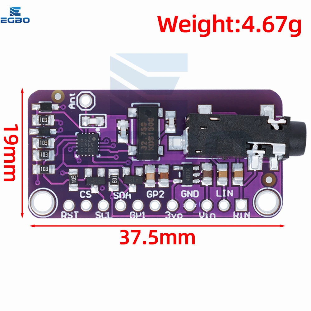 FM Transmitter Module SI4713 Stereo Frequency Modulation CJMCU-4713 DC 3-5V Digital Wireless Radio MCU Controller