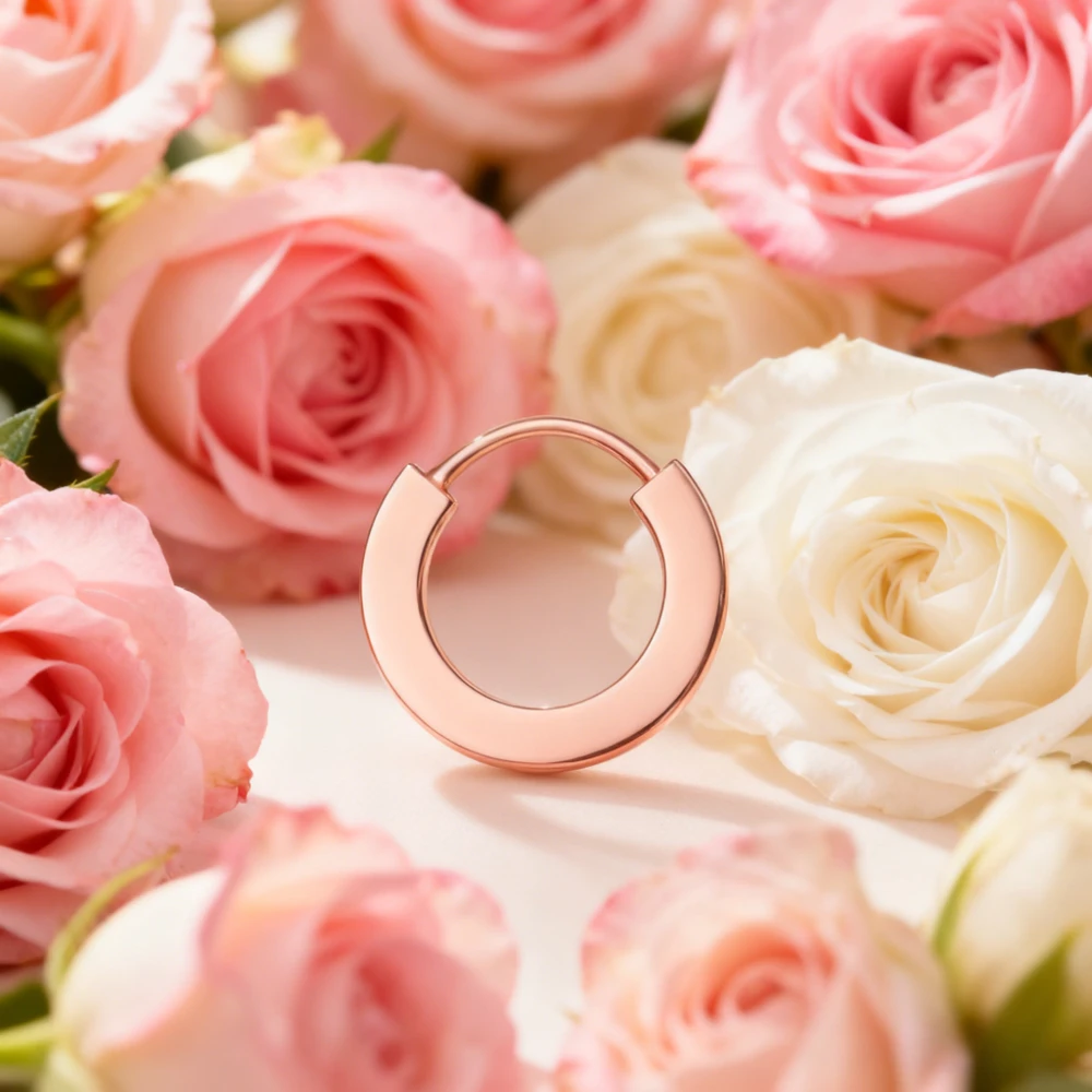 

Premium Jewelry Rose Gold Single Earrings Simple Atmospheric Fashion Gift