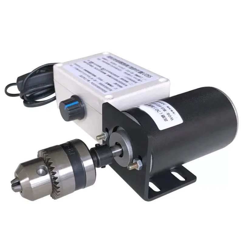 HighSpeed 80W Micro Permanent Magnet DC Carbon Brush Ball Bearing Without Pole Speed Control Table Drilling Table Grinding 220V