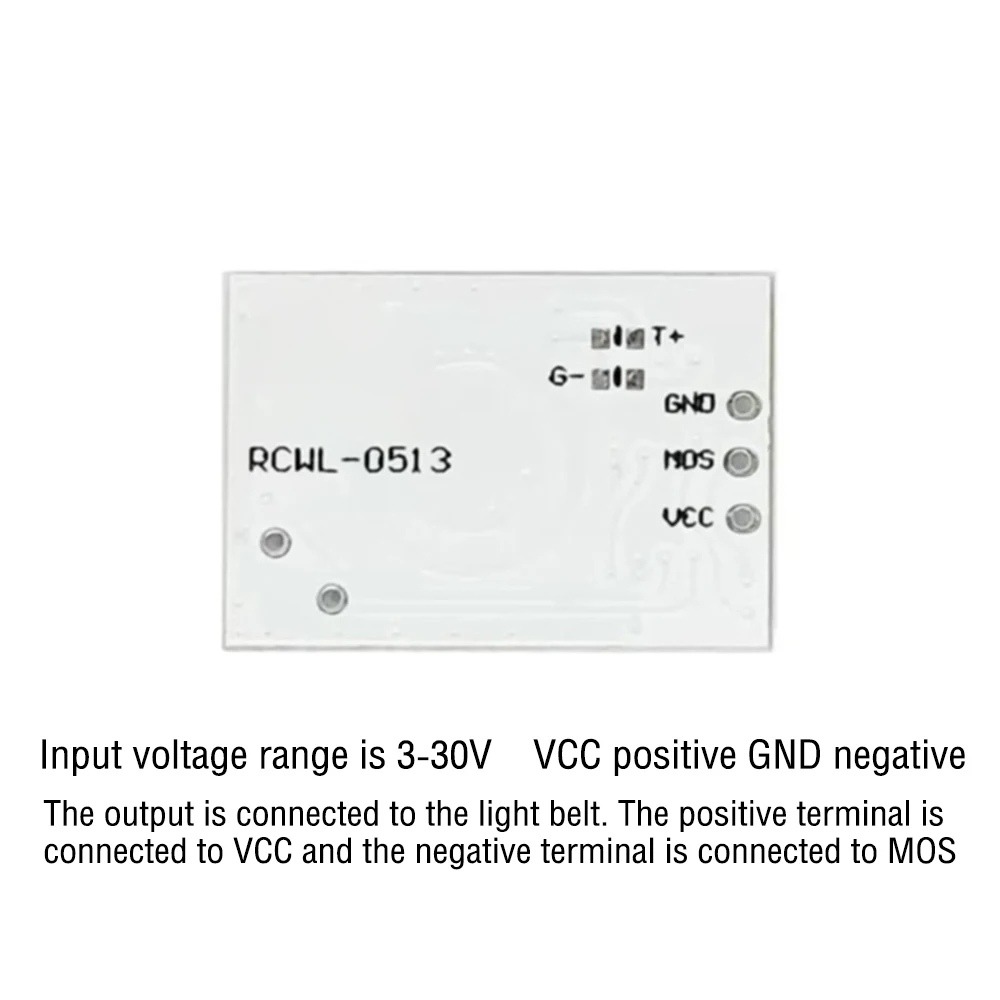 DC 3-30V RCWL-0513 Microwave Radar Human Body Induction Switch Module Intelligent Detector Can Be Directly Induced Light Band