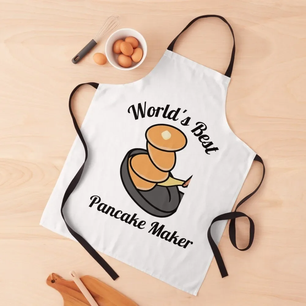 World's Best Pancake Maker special Gift Apron Kitchens Accessories Kitchen Chef For Woman painting Apron