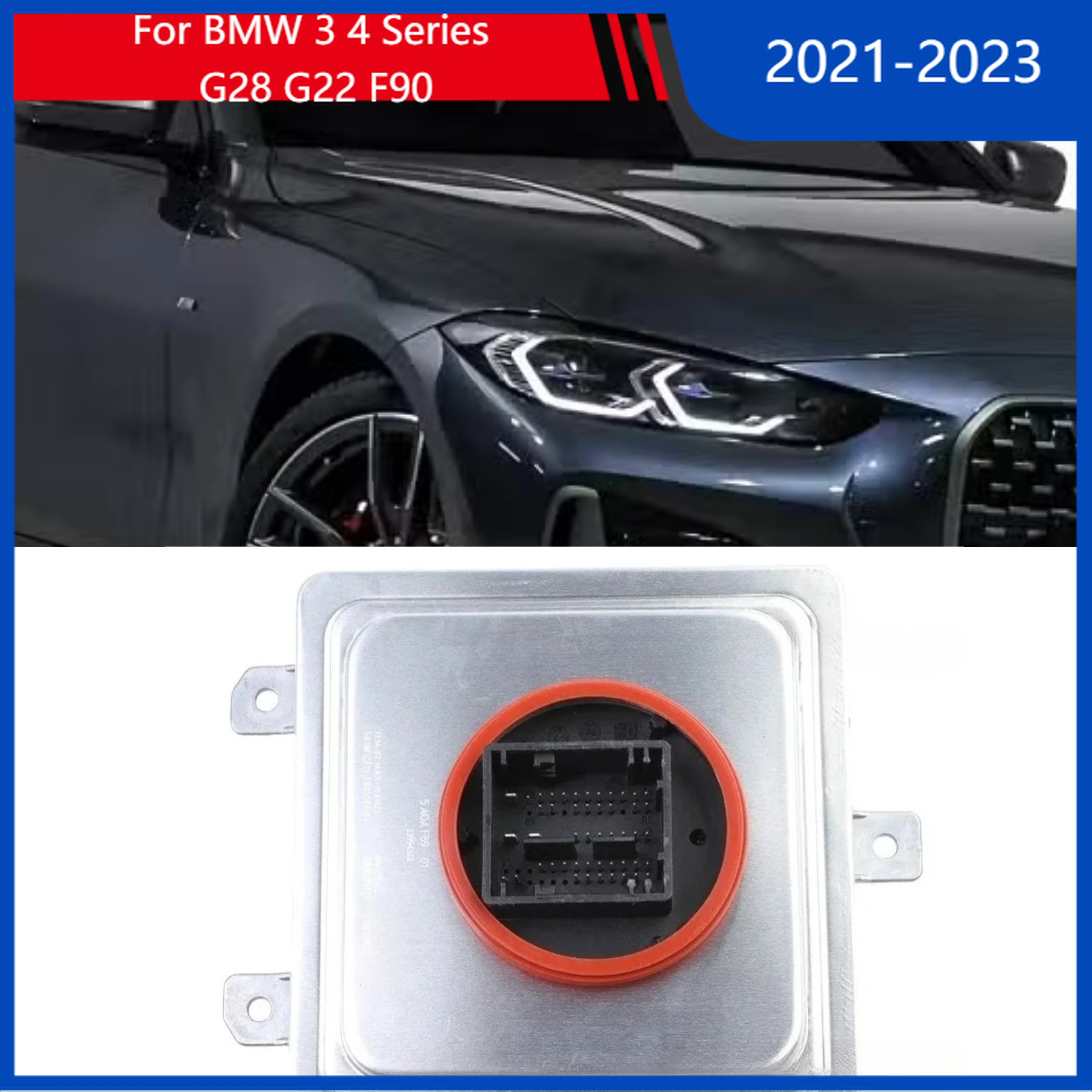 

63115A0AFB9 For BMW 3 Series 4 Series G28 G22 F90 Adaptive LED Headlight Ballast Computer Control Module 5A0AFB9 Car Accessories