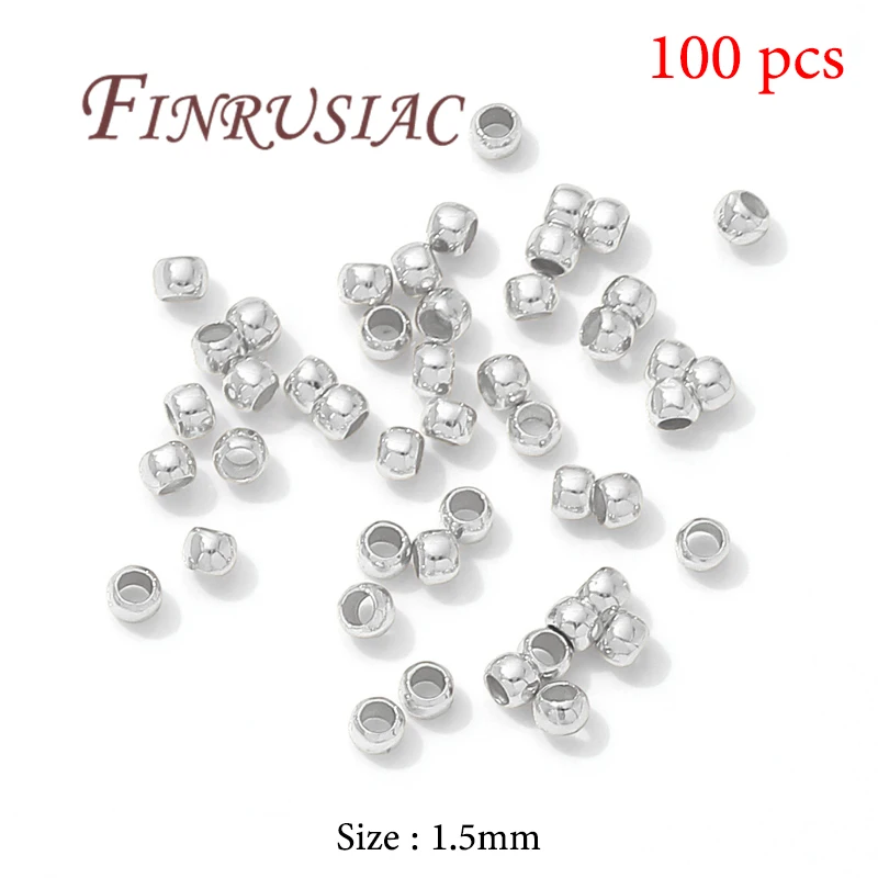 18K vergoldete Crimp-Perlen für die Schmuckherstellung, Crimp-Röhren-Endperlen, Drahtschutz für Schmuck, DIY-Zubehör