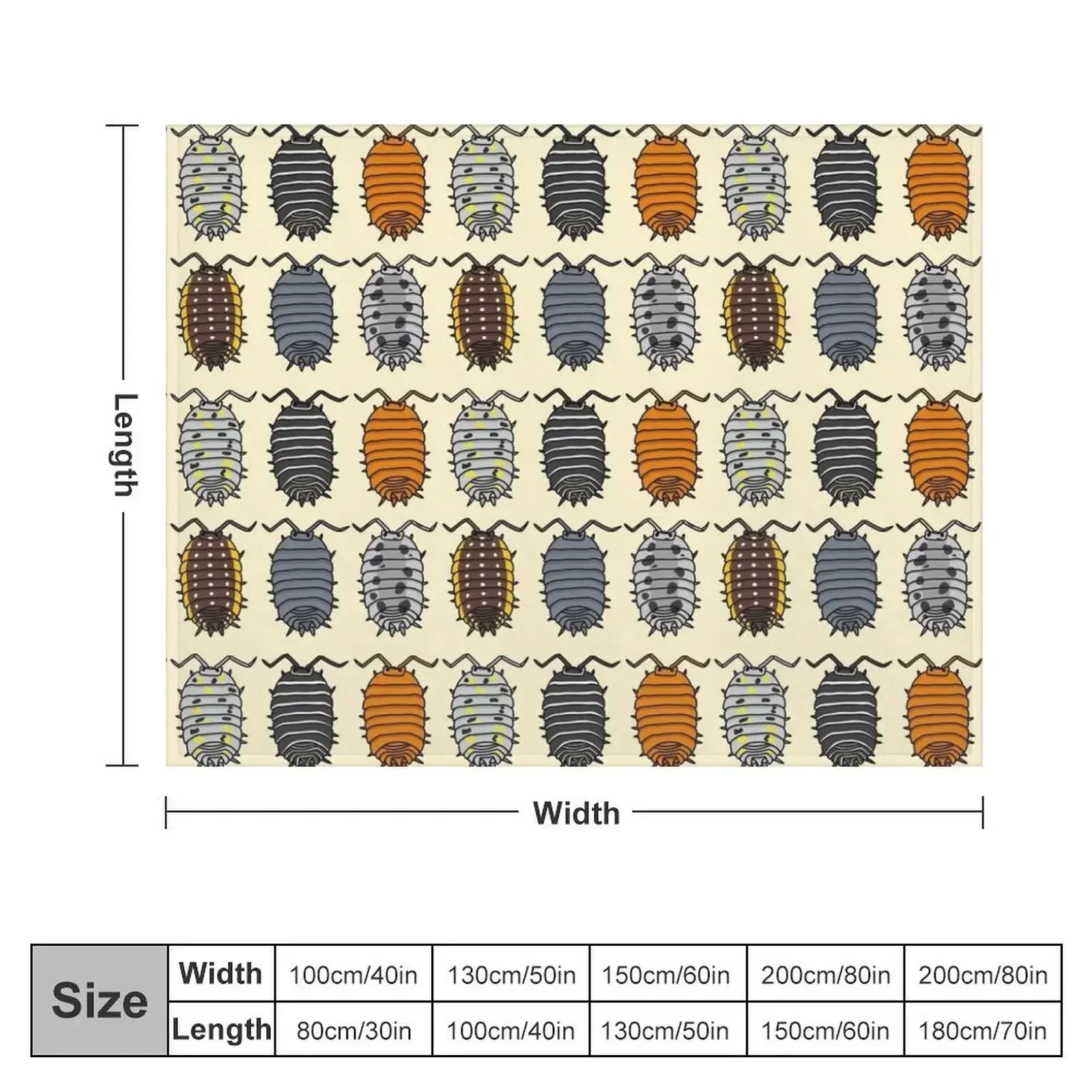 Isopods Throw Blanket for babies Luxury Designer Blankets