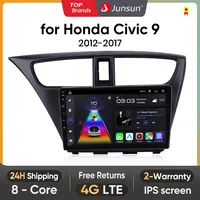 Junsun Car Radio For Honda Civic Hatchback 9 FK FB 2012-2017 Wireless CarPlay Android Auto RDS 4G WiFi autoradio Head Unit
