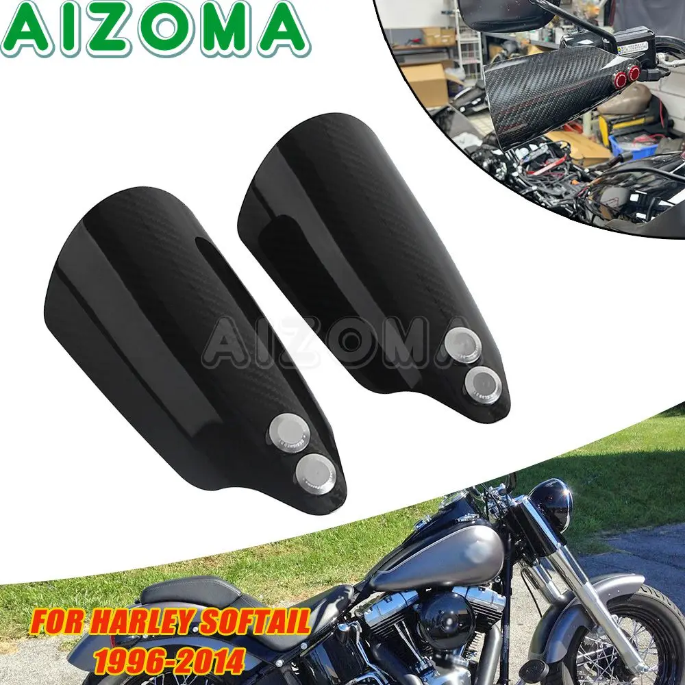 Motorcycle Handle Bar Hand Guards For Harley Softail Convertible FLSTSE Cross Bones FLSTSB Custom FXSTC Handguard Wind Deflector