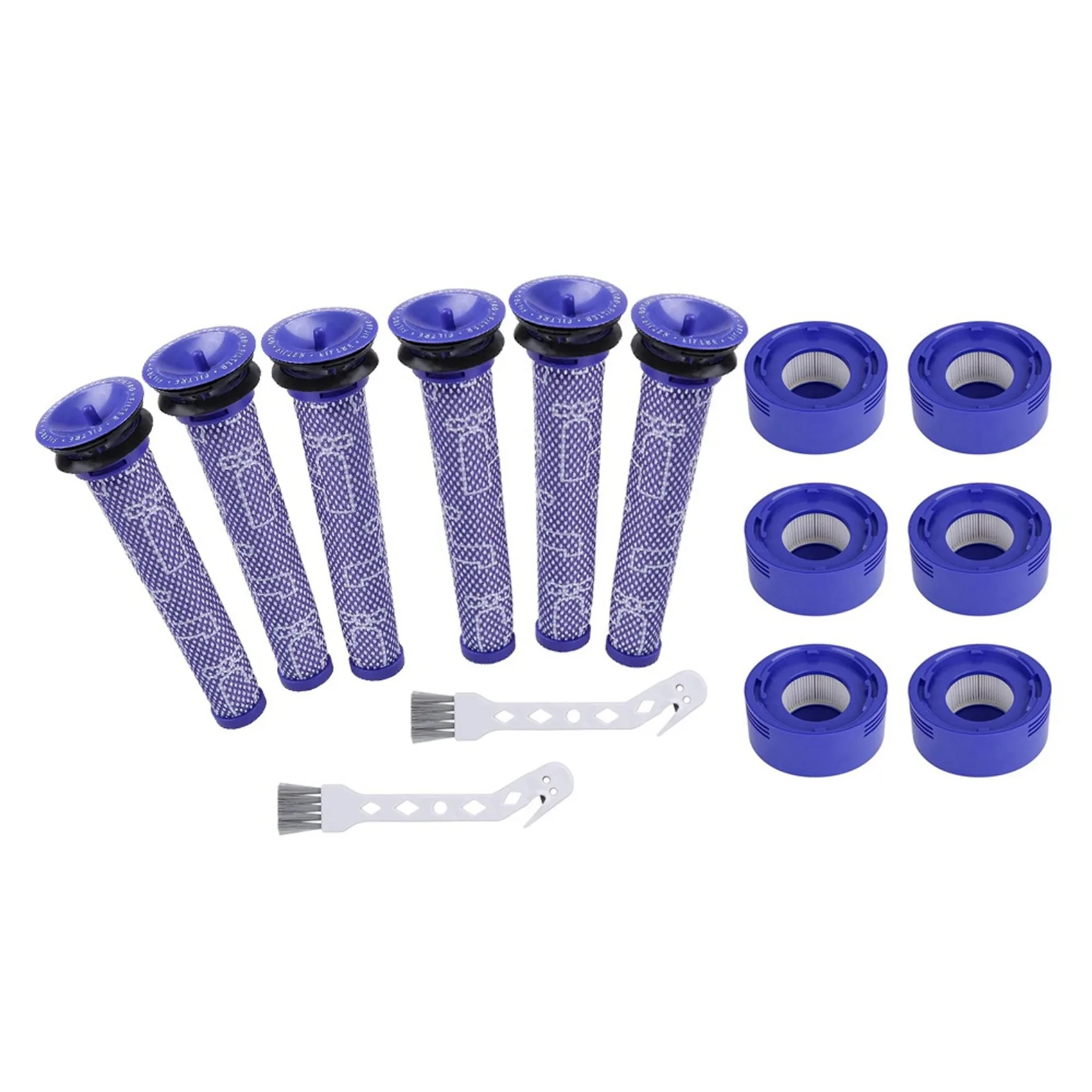 

14 Pcs Suitable for Dyson V7 V8 Vacuum Cleaner Accessories Front and Rear Filter Set Parts Filter Replacement Parts