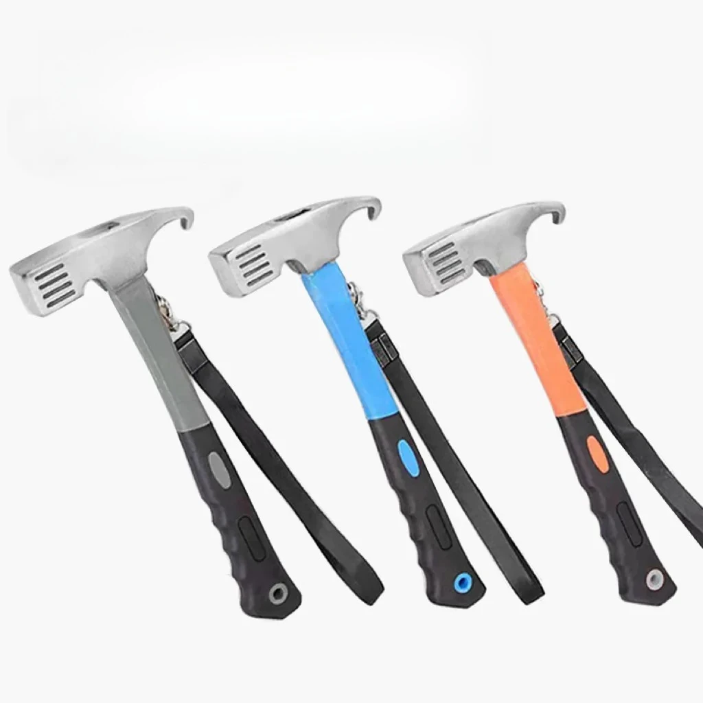 

Multi Functional Eagle Beak Hammer High Carbon Steel Sheep Horn Hammer Nail Puller Suitable for Tent Canopy Fixation