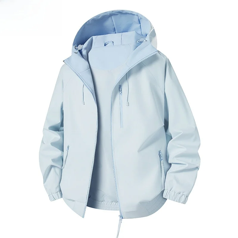 

Wassup Nuraya Color Blo Jaet, мужская повседневная свободная посадка, весенне-осенняя полиэфирная ткань, уличная ветрозащитная водоотталкивающая ткань