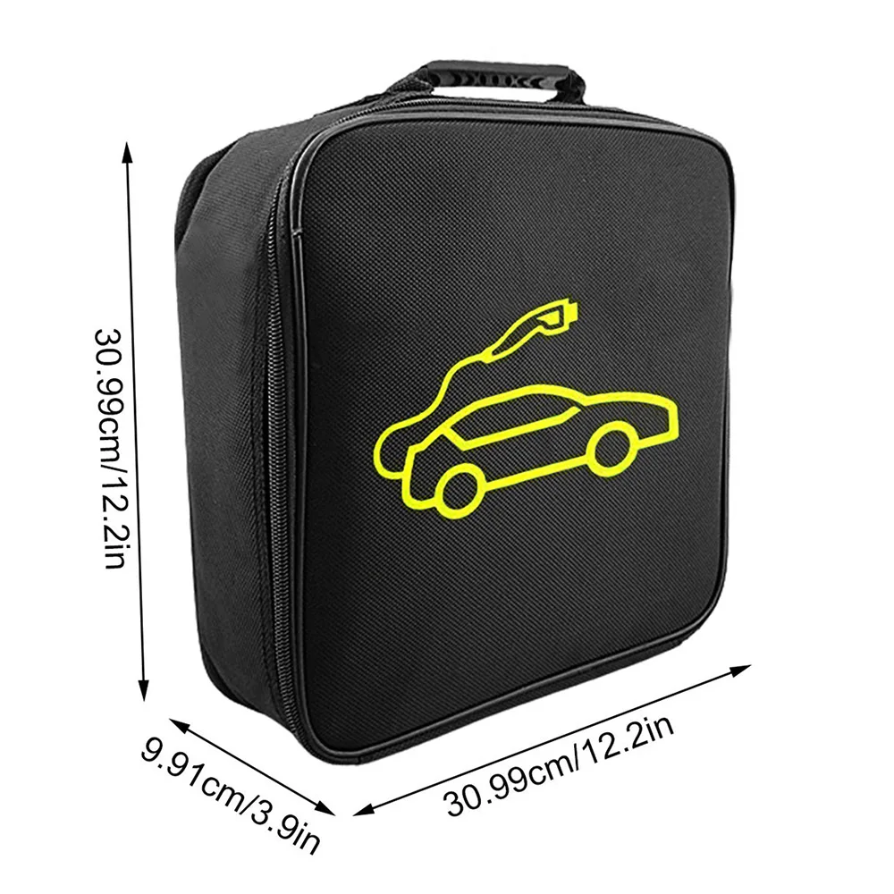 New Car Charging Cable Storage Bag Carry Bag For Electric Vehicle Charger Plugs Sockets Jumper Cable Equipment Container Storage