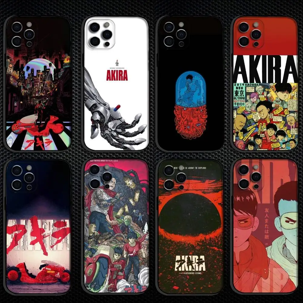 

Anime Akira Shotaro Kaneda Phone Case For iPhone 16,15,14,13,12,11 Plus,Pro Max, Others Soft Black Cover