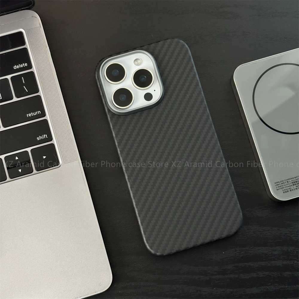 Aramid Carbon Fiber Case For iPhone 16 17 Pro Max iPhone Air 17 ProMagnetic Phone Case Carbon Fiber Cover Real Carbon Fiber Case