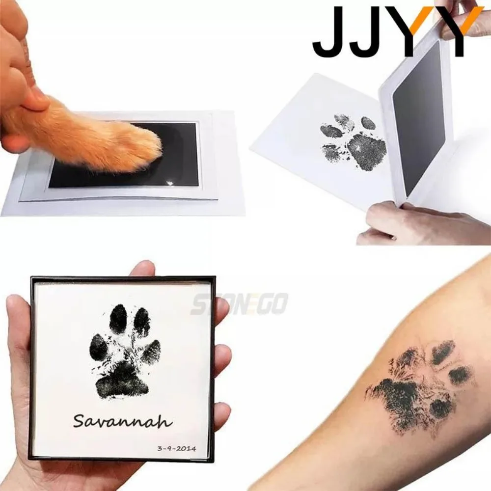 DIY Handprint and Footprint Kit Ink Pads Photo Frame Baby Shower Gift Safe Clean Souvenir Accessories for Toddlers view 3