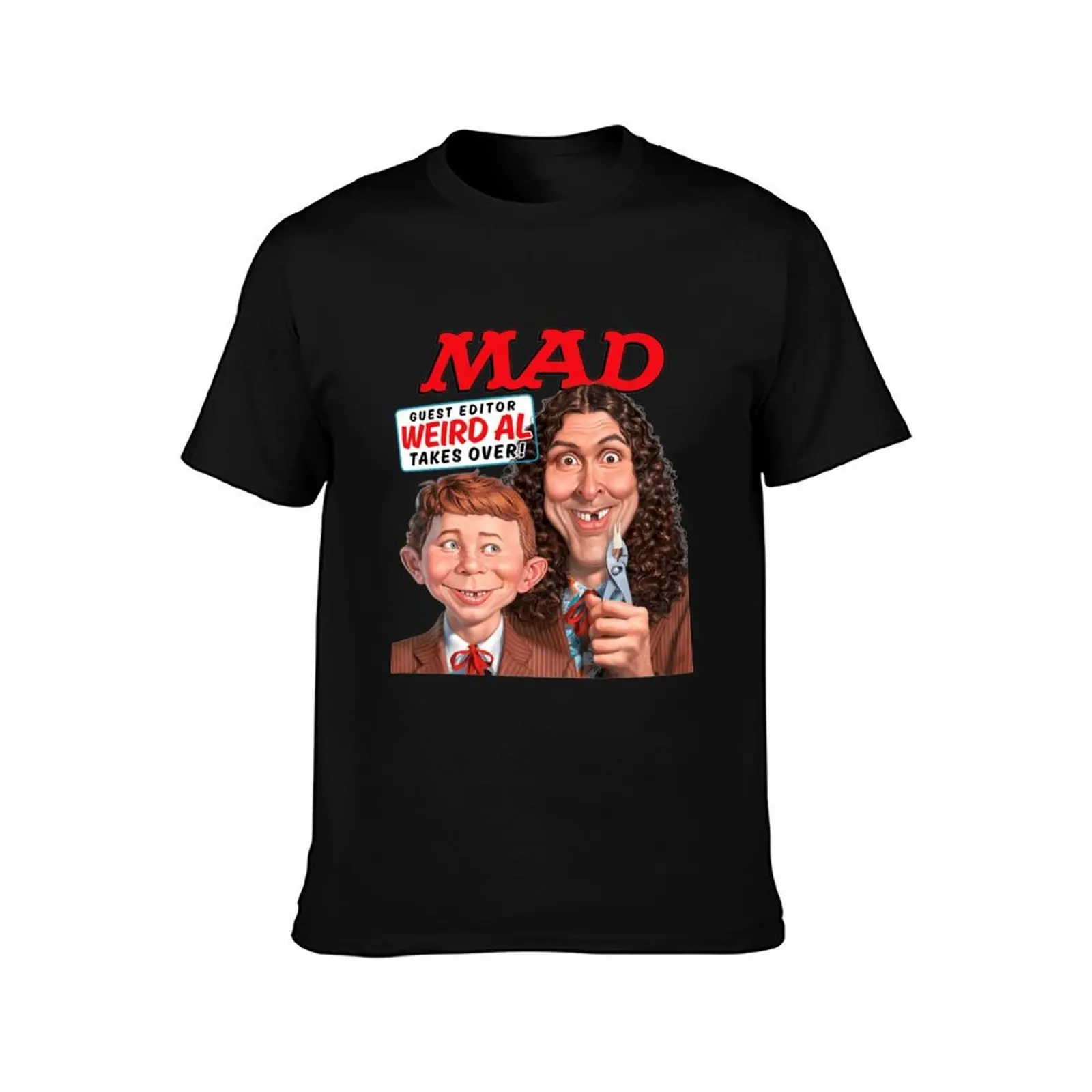 MAD Guest Editor Weird Al Takes Over Classic T-Shirt Trendy Pattern for Men T-Shirt