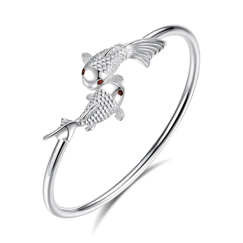 Bracelet en argent Sterling 925 pour femmes et hommes, à la mode, pour fête de mariage, mignon, fait à la main, bijoux tissés, réglable, rétro