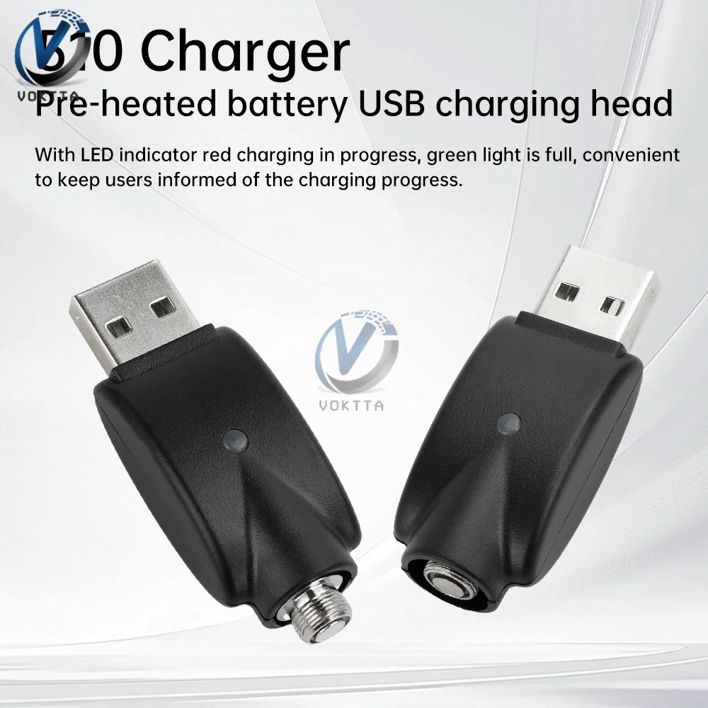510 インターフェース充電器予熱バッテリー USB 充電ヘッド LED インジケーターロータリーランプ 510 はんだごて用スマート充電アダプター