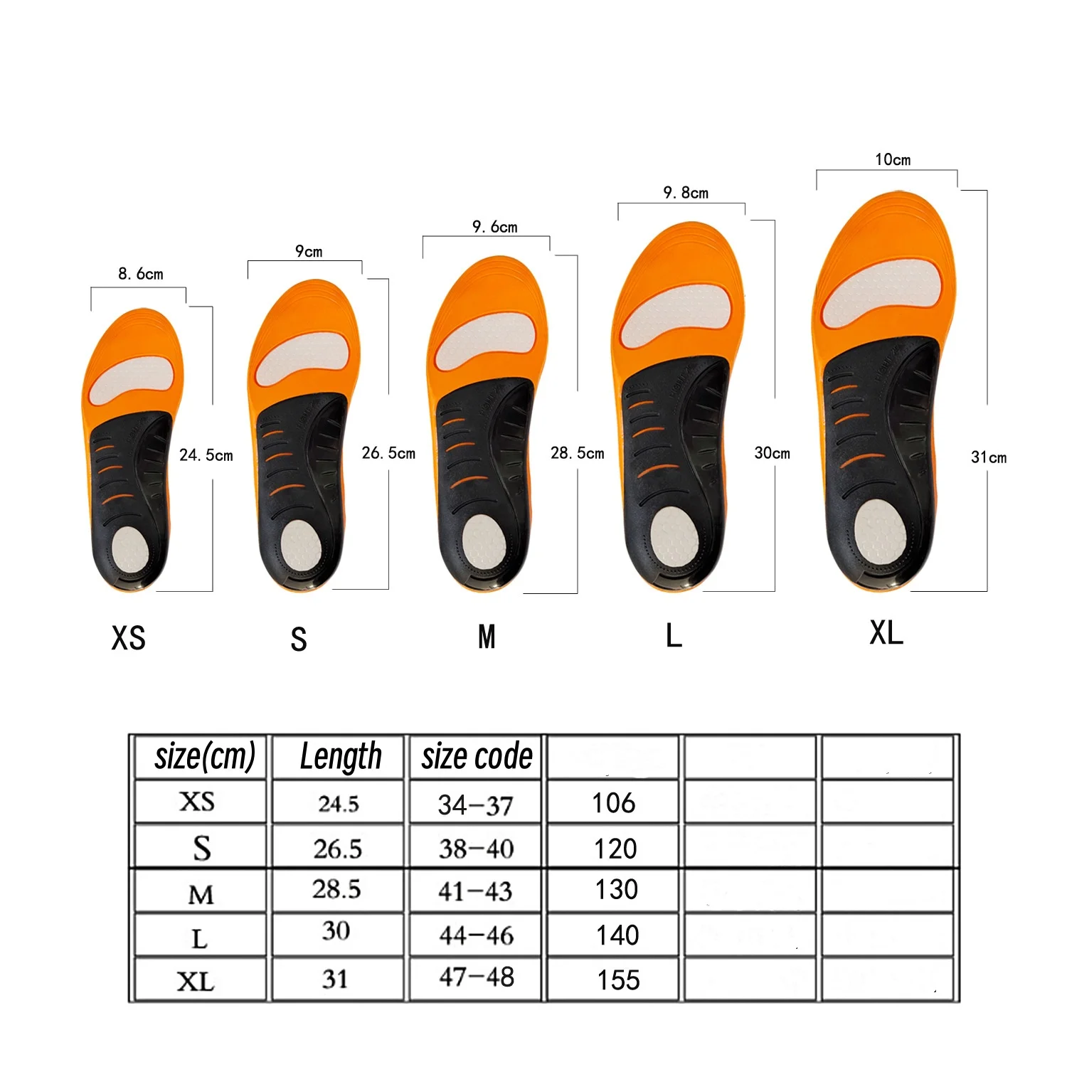 Flat Foot Orthopedic Insoles For Shoes Men Woen Arch Support Pad Corrector XO Pronation Breathable Shock-absorbing Eva Insoles