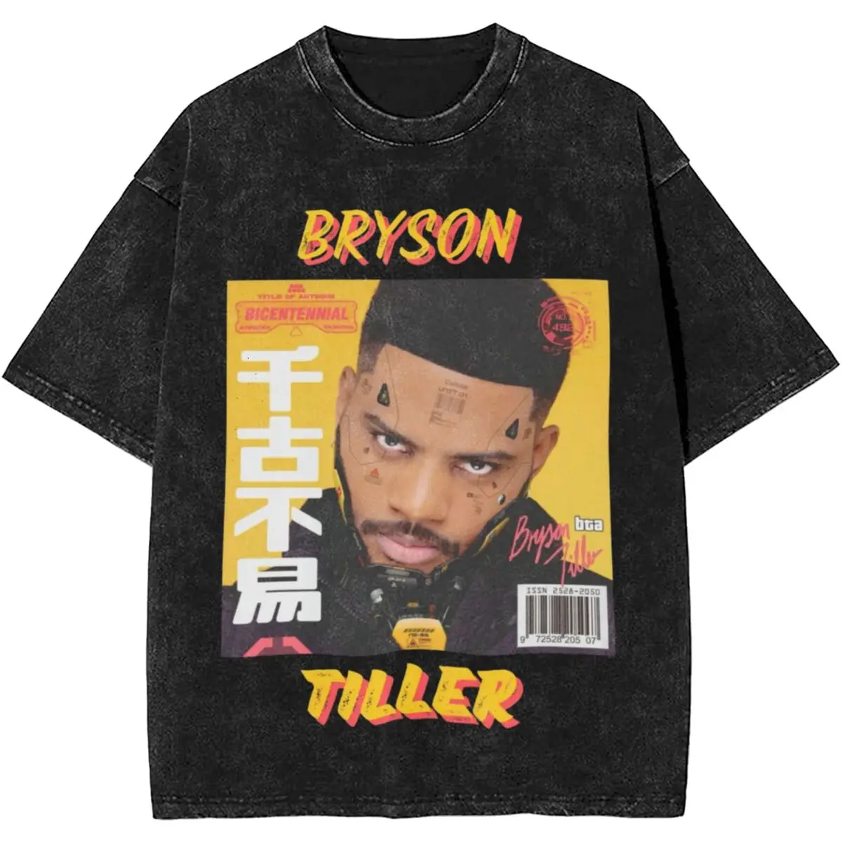 Women Men Bryson Tiller Tour 2024 Shirts Graphic Rapper Hip Hop Vintage T-Shirts 100% Cotton