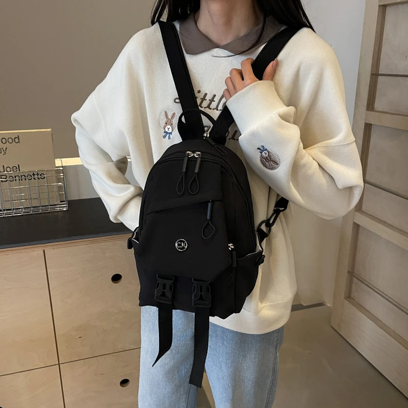 Mochila de viagem feminina lazer tempo de alta capacidade pacote de peito elegante atmosférica durável resistente a bolsa de ombro único