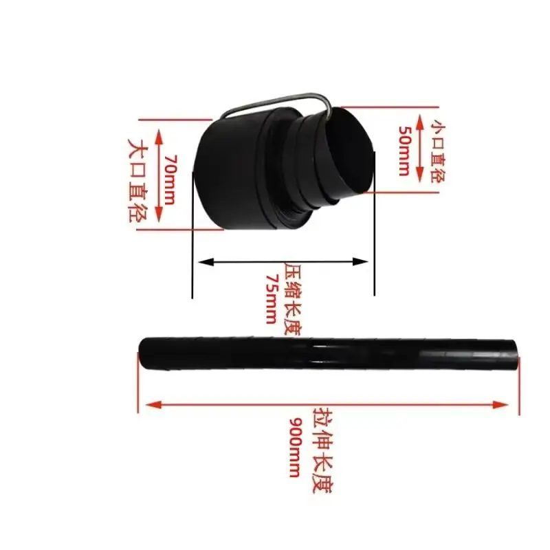 50-900-75-70 Spring Steel Spiral Protection Telescopic Cover Step Bellow Shield For CNC Machine Tools Ball Screw