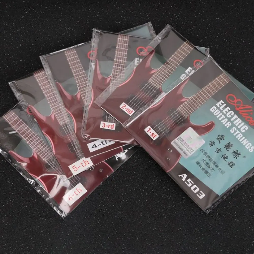 

6 Strings 009 inch Coated A503SL Electric Guitar String Balanced Sound Excellent Hand Feel Durable Clear Sound Bass Guitar Types