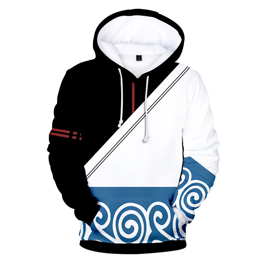 New Anime GINTAMA Sakata Gintoki Hoodie Autumn Winter Thick Hoodies Silver Soul Hooded Jacket Men/Women Leisure Sweatshirt Coat