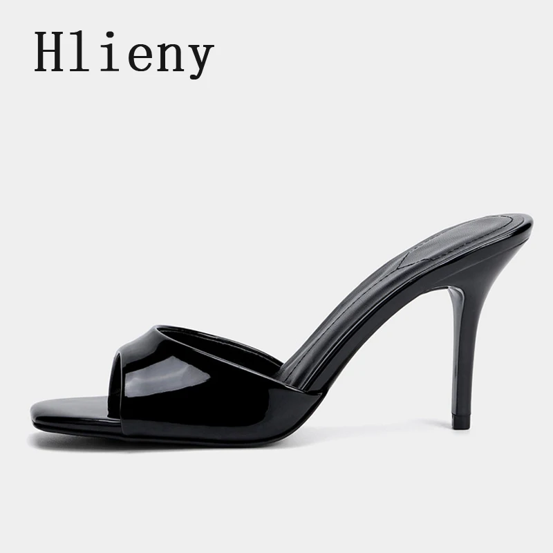 

Женские шлепанцы Hlieny, размеры 35-42, новинка 2026 года, летние модные босоножки на высоком каблуке с открытым носком, для вечеринок, туфли-слайды, Zapatillas Mujer