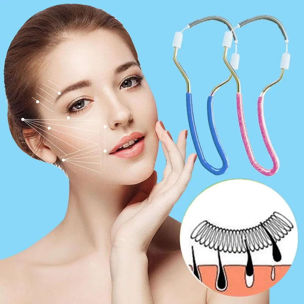 Removedor de pêlos faciais para mulheres. Remove pêlos indesejados no lábio superior, queixo, rosto ou pescoço A mola removedora original para vários cabelos