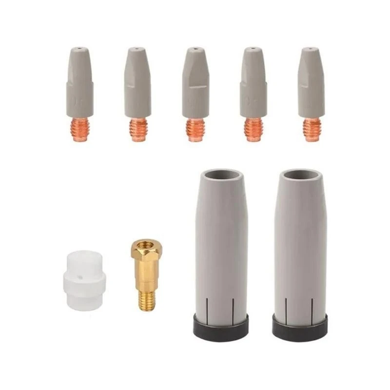 

R9UF 9pcs Высокоэффективные проводящие форсунки с опрыскиваниями, установленные для промышленной сварки