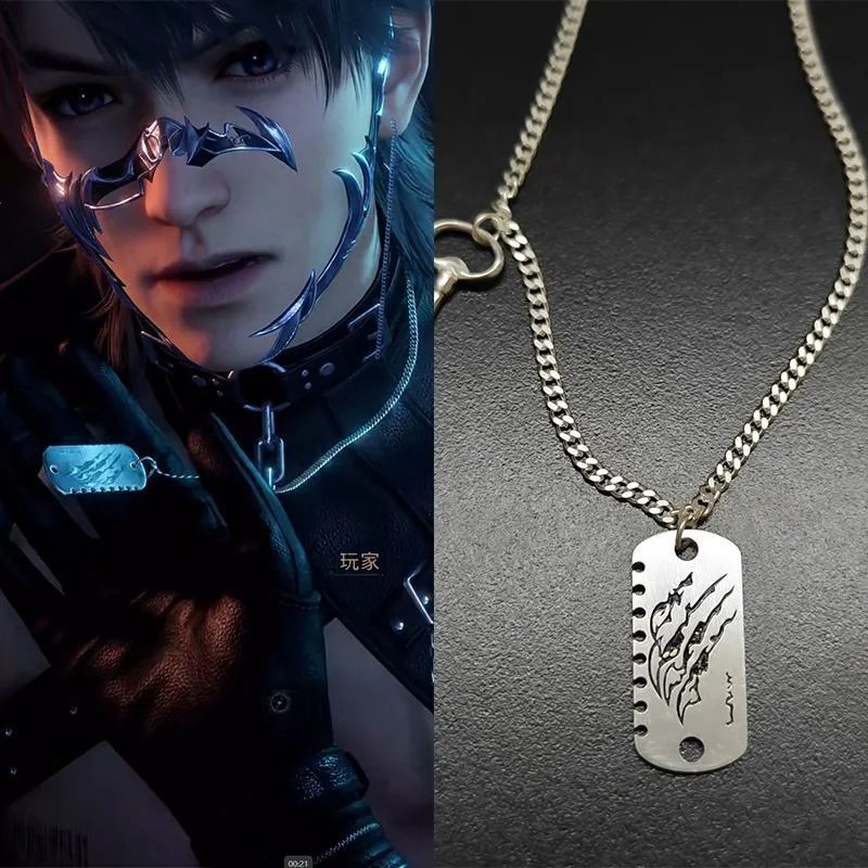 Love and Deepspace Caleb Cartoon Personalized Festival Gift Wolf Brand Necklace Creative Game Peripheral Anime Character Pendant