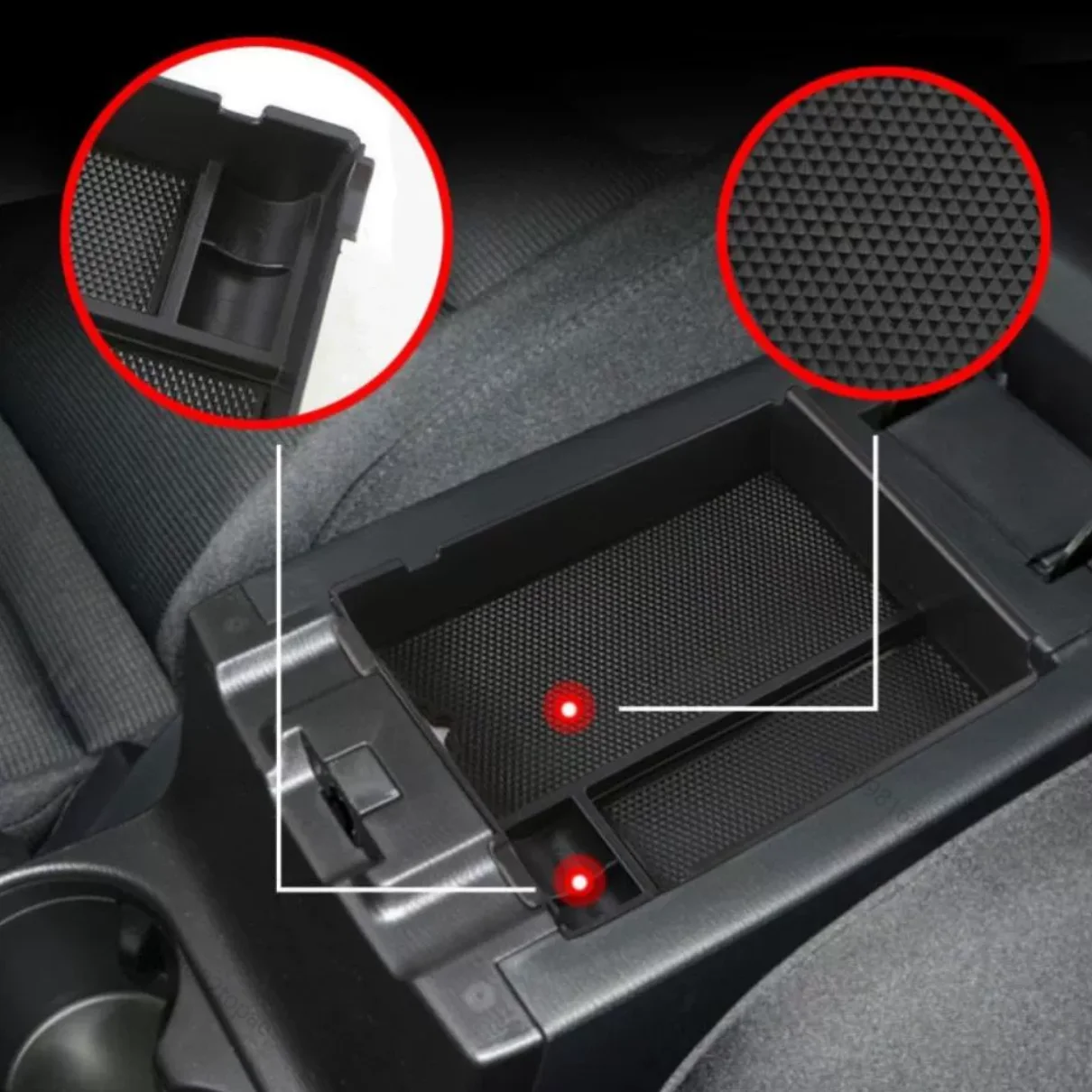 Picture 5: Center Console Armrest Storage Box Organizer Tray Interior Decoration Accessories For 2017-2020 Mazda CX-5 Interior Accessories