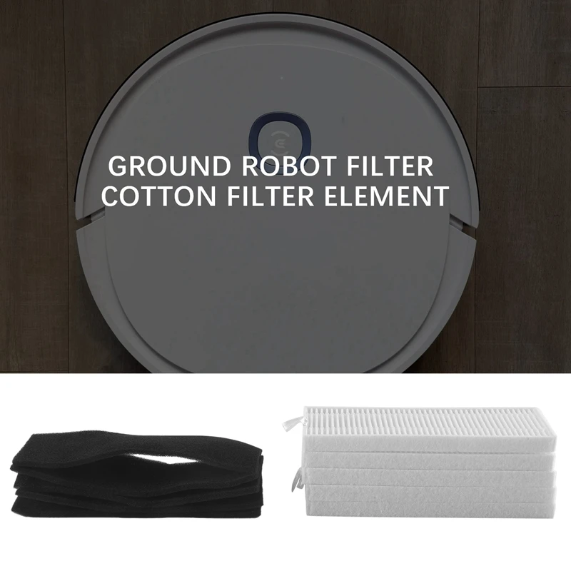 5 Set Suitable For Ecovacs Sweeping Robot U2 Accessories HEPA Filter DGN22/U2 Pro Filter Cotton Filter Elements