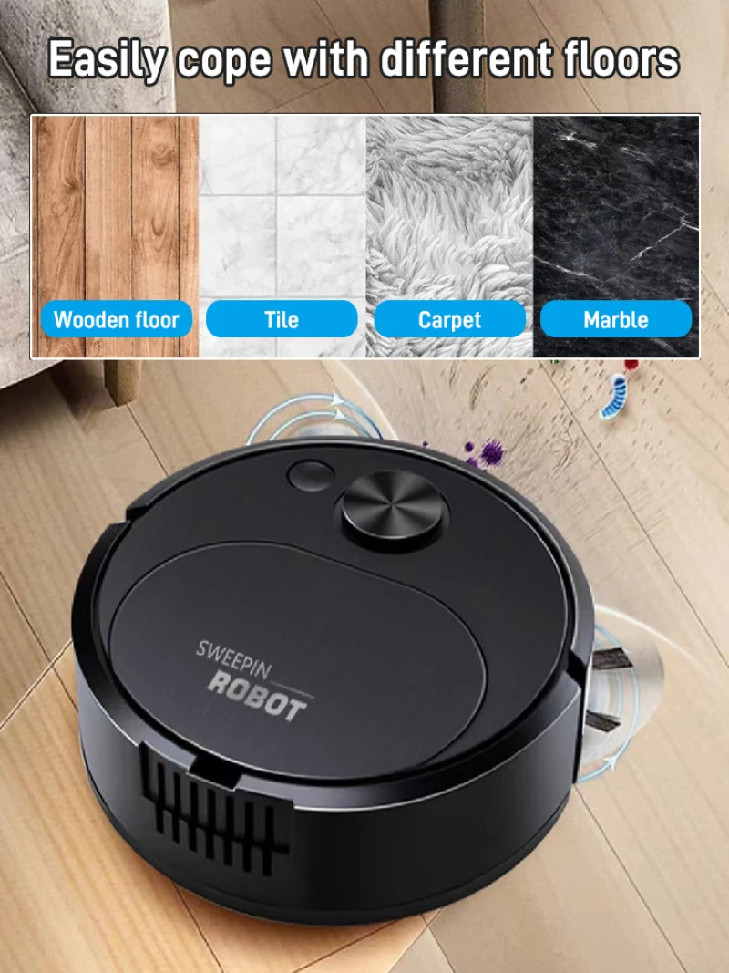 Intelligent Sweeping Robot Automatic Home Mini No Dead End Cleaning Machine USB Charging Smart Vacuum Cleaner High Endurance