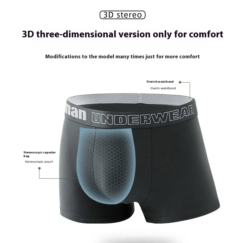 Men\'s underwear antibacterial comfortable breathable mid-waist underwear men\'s boxer shorts fashion sales