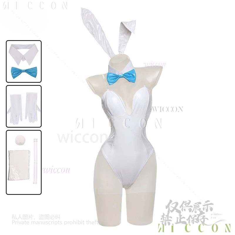 أنيمي الأزرق الأرشيف تأثيري أكاني كارين نيرو Asuna زي مثير جلدية ارتداءها حبال بذلة الأرنب فتاة هالوين