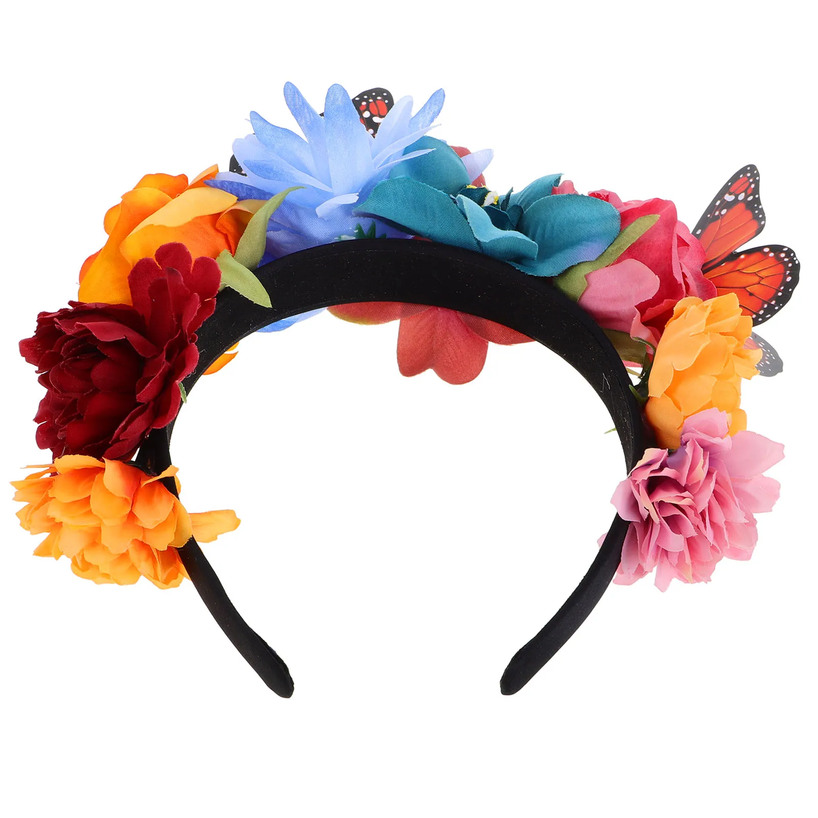 

Butterfly Headband Artificial Flower Hair Decoration for Women Event Accessories Floral Headpiece Lightweight Carnival Party