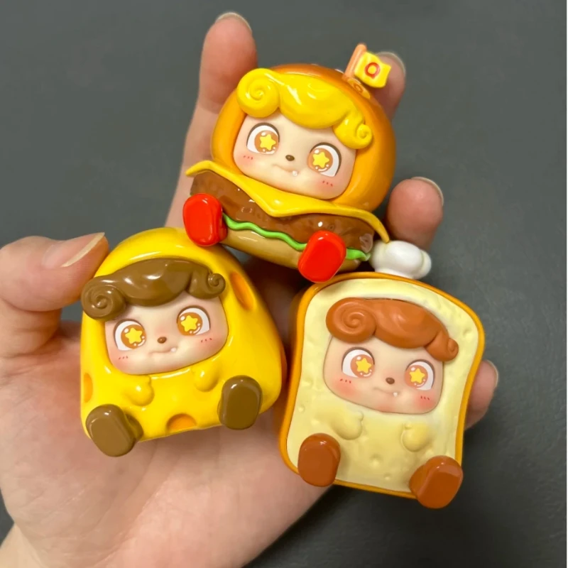 

New Q.Kid Street Snack Mini Series Blind Box Cute Ornament Trendy Toy Doll Handmade Birthday Gift Mystery Box Collectible Glue