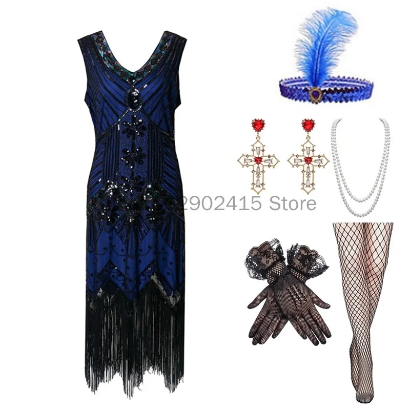 

1920 Cosplay Hair Accessories Vintage Charleston Costume Gatsby Party Feather Headpiece Hair Band Flapper Hair Feather Dress