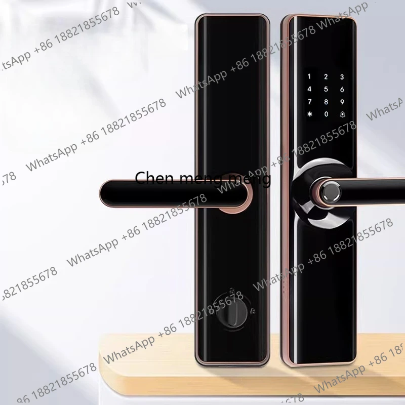 Anti-theft door smart lock fingerprint password lock household key electronic   hotel door lock