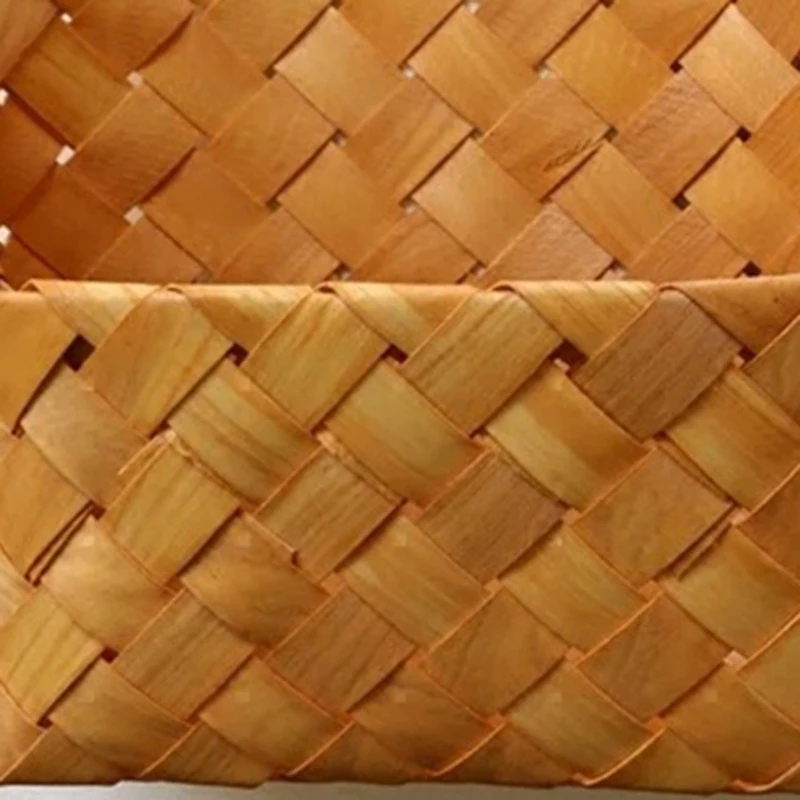 N85R-Handmade Woven Baskets Flower Tableware Container Kitchen Wall Hanging Flower Pot Letter Box Storage Basket