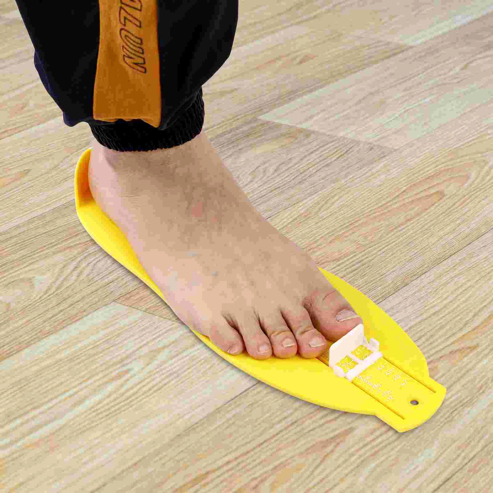 Supvox Foot Measuring Device Adults Foot Length Measuring Tool Shoes Size Measuring Gauge (Yellow) Foot Measurement