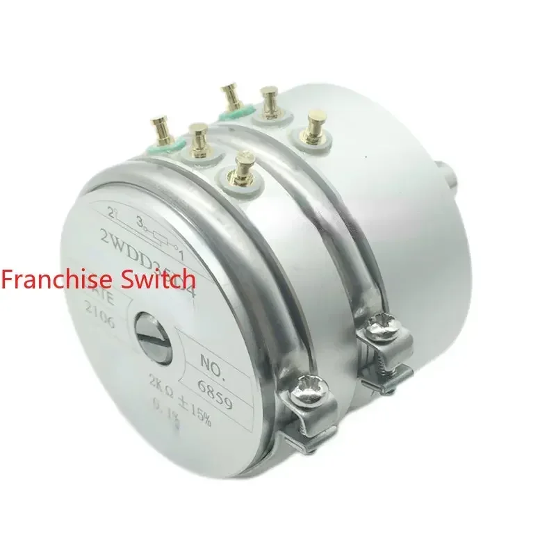 Precision Conductive Plastic Potentiometer Duplex 2WDD35D4 1K 2K 5K 10 K Linear 0.1% Angular Displacement