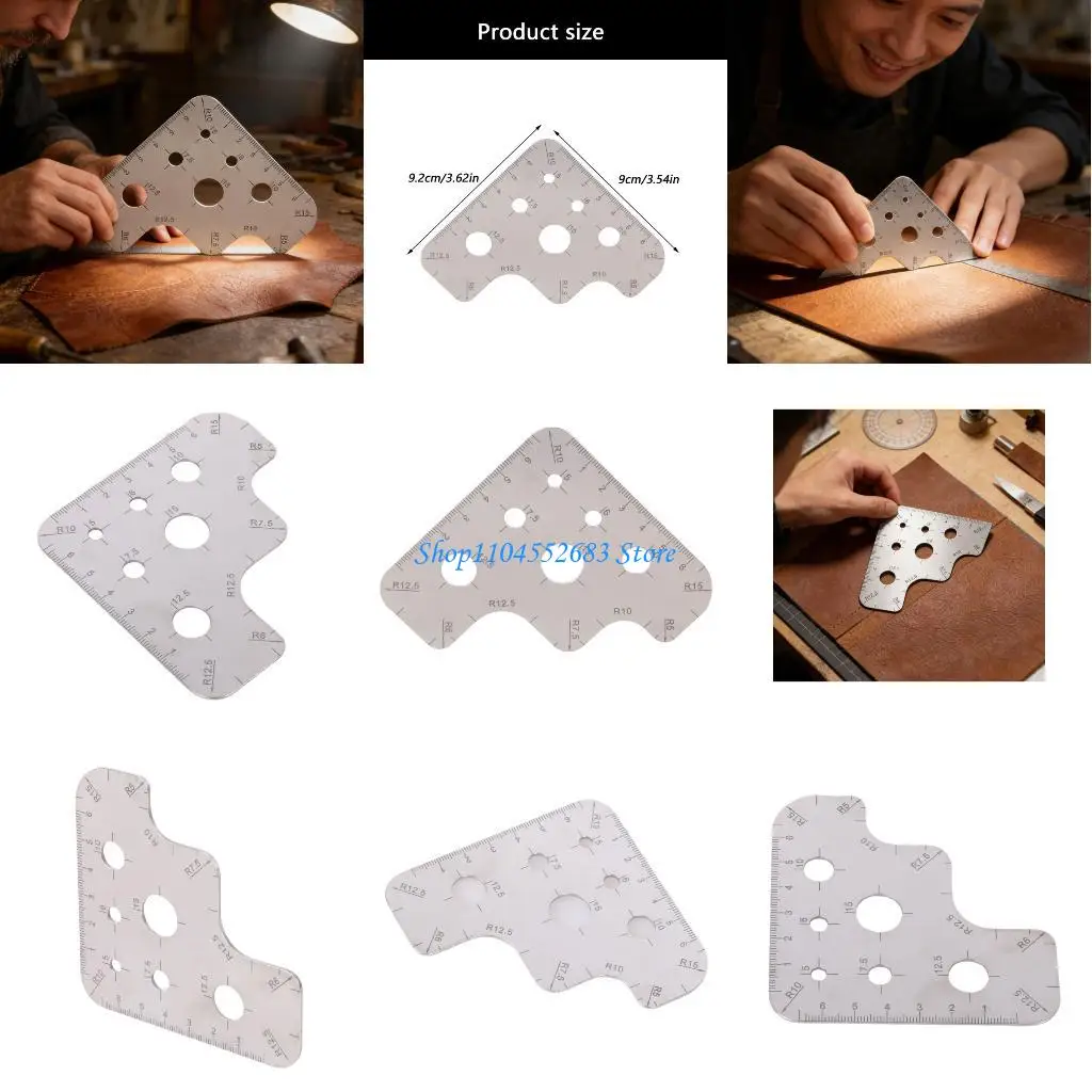 

Y6GD Leather Cutting Tool Corner Cutter for Accurate Leather Craft Measurements